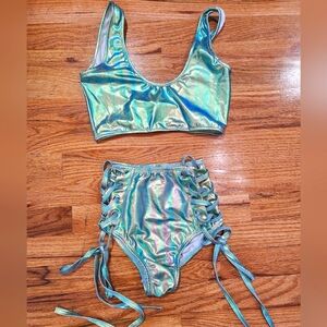 New! Roma Rave Metallic Blue Set